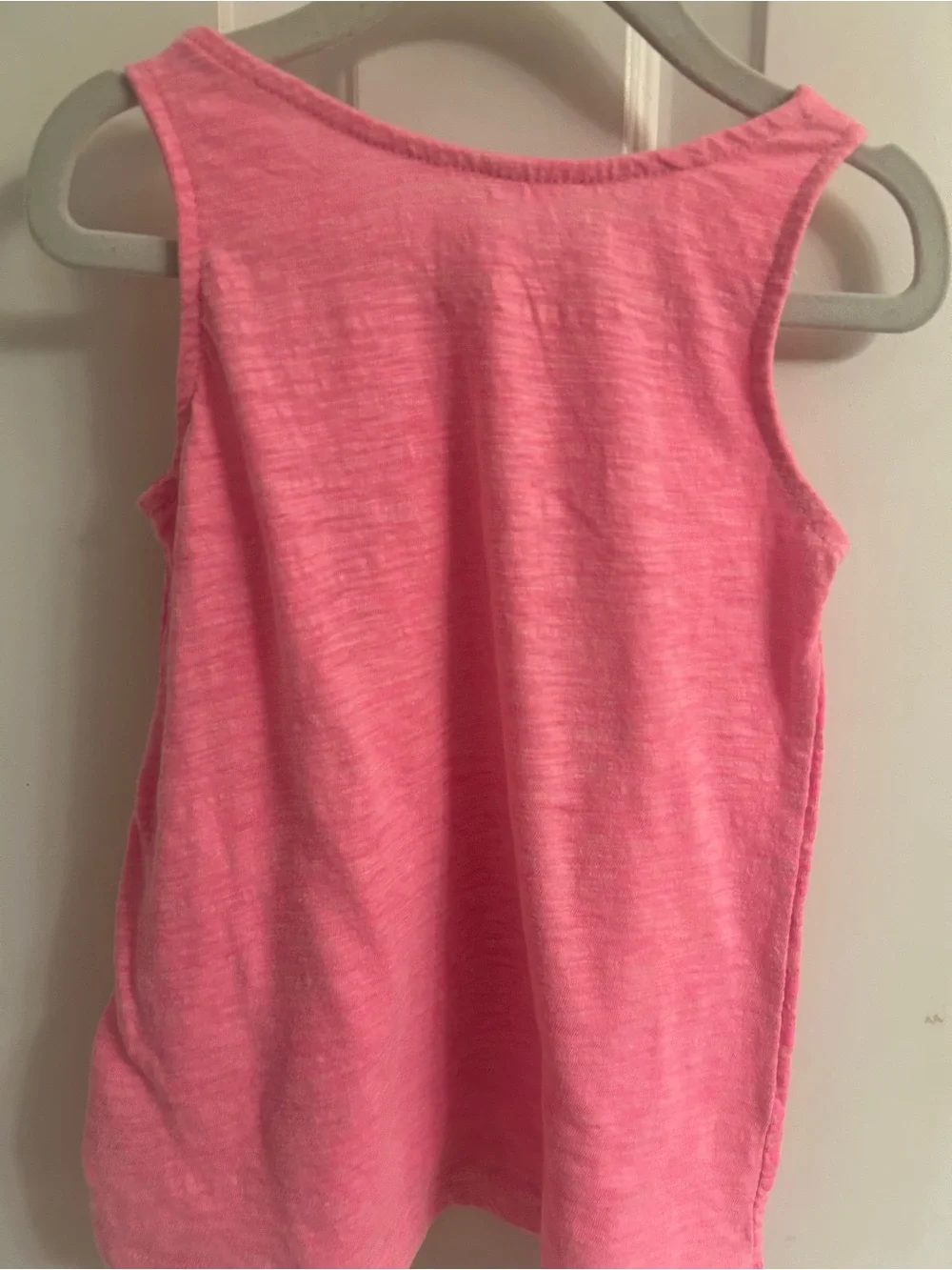 Carter's Neon Pink Girls' Sleeveless Tank with Subtle Geometric Print